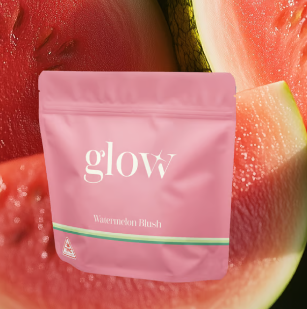 Ⓥ GLOW Chews 100mg: Watermelon Blush