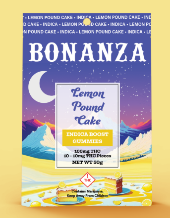 Bonanza Lemon Pound Cake  Gummies 100MG