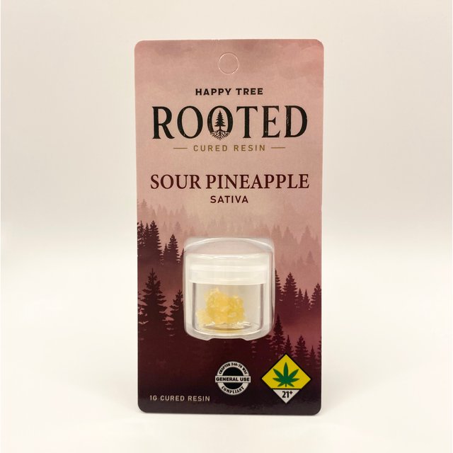 Rooted Sour Pineapple (Sativa) 1g Cured Resin Badder