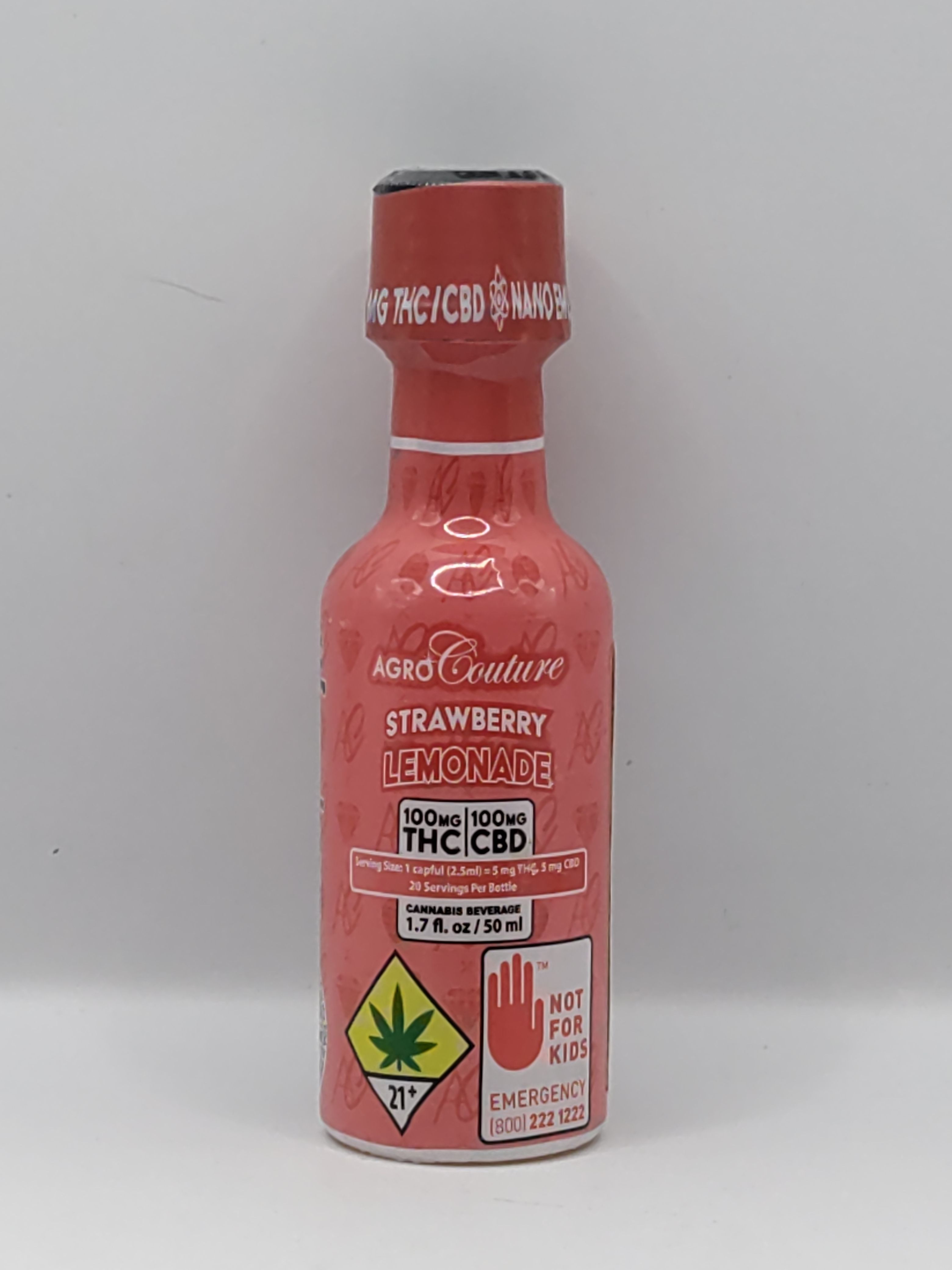 1:1 Strawberry Lemonade Shot 100mg Agro Couture