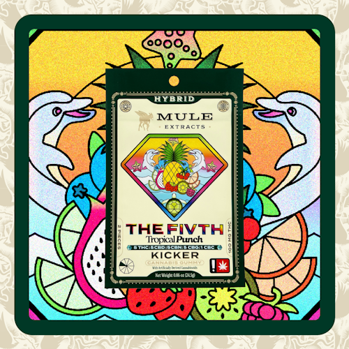 100mg - 2 Pack - Edibles - Tropical Punch "The Fivth" 5:5:5:5:1 - Mule Extracts - REC
