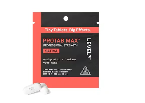 Level - Protab Sativa Max Strength THC Tablets 2pk - 100mg