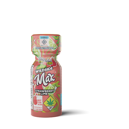 Wildside Max Shots:  Strawberry Lime CBD - 105mg
