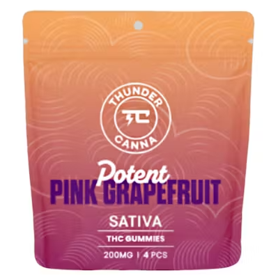 Thunder Canna - Potent Pink Grapefruit - 200mg Gummies