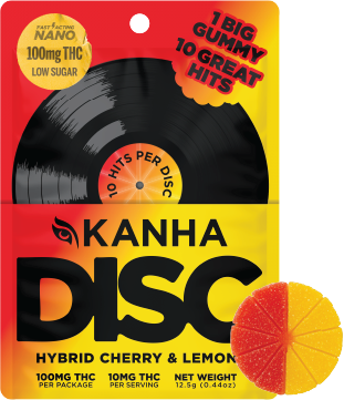 KANHA Gummies 100mg Nano: Cherry & Lemon 1pc