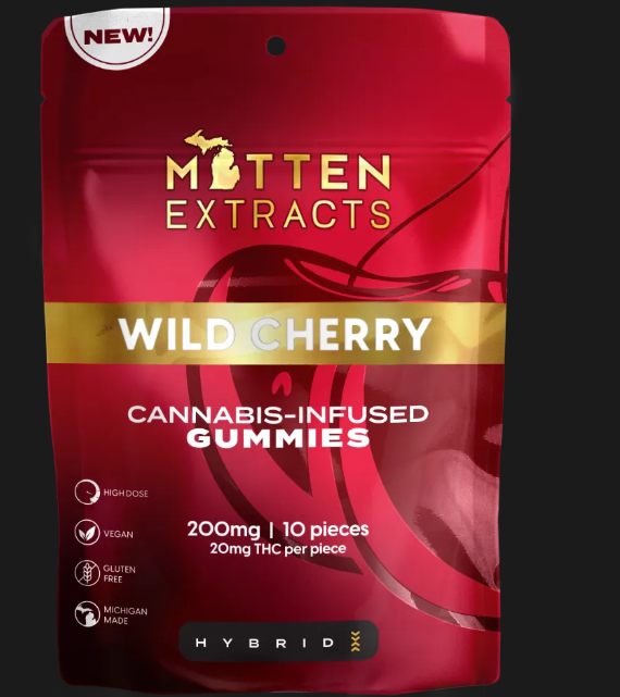 Gummies | Wild Cherry | 200mg | Mitten Extracts
