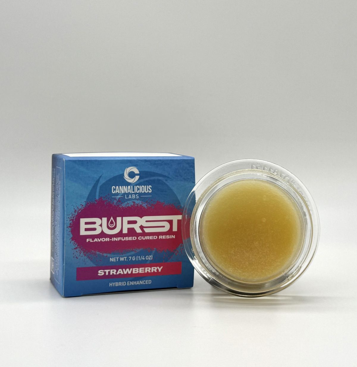 CANNALICIOUS - BURST -  STRAWBERRY FLAVOR INFUSED CURED RESIN