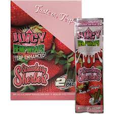 Juicy Terp Enhanced Hemp Wraps Strawberry Sherbet product photo