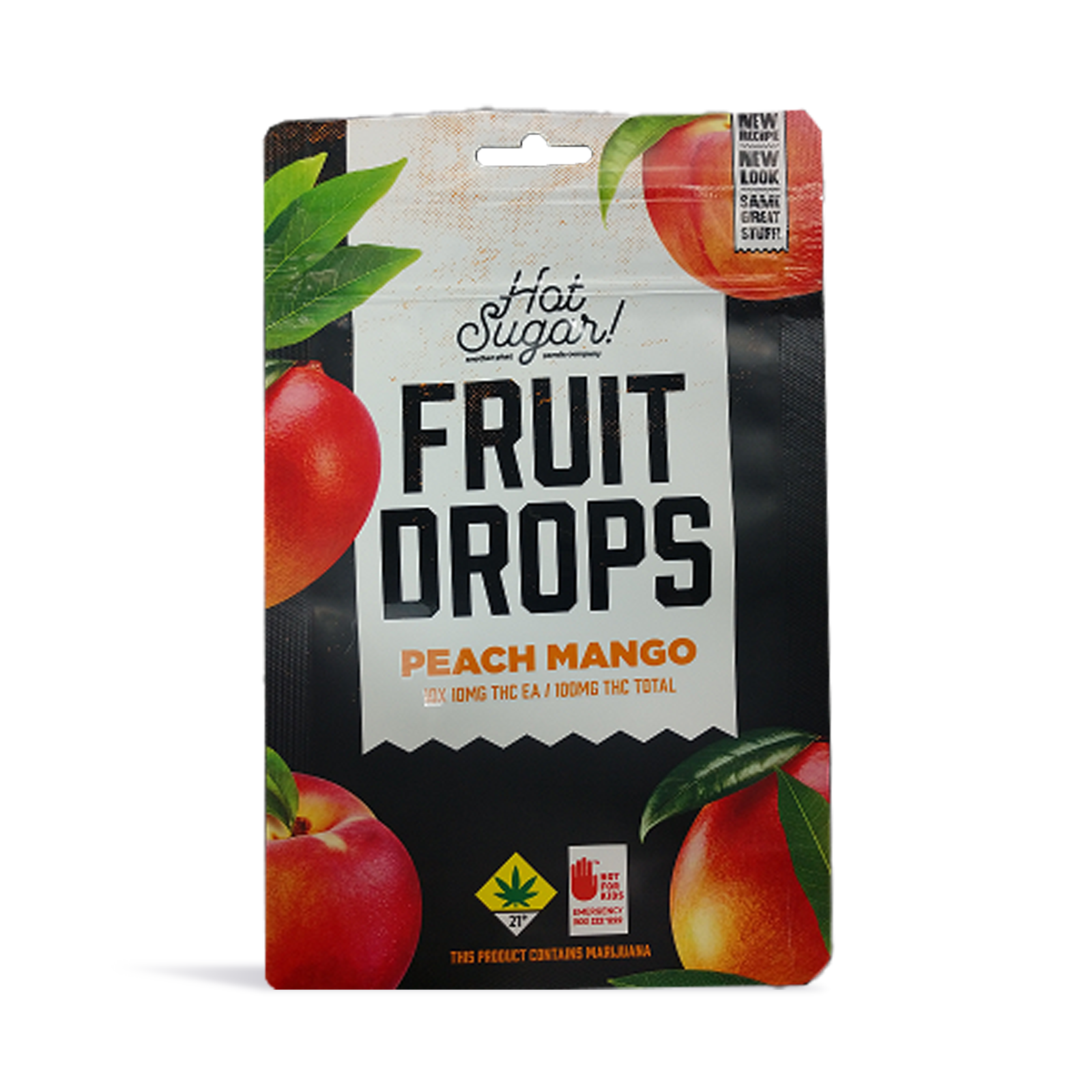 Peach Mango Fruit Drops 10-pack