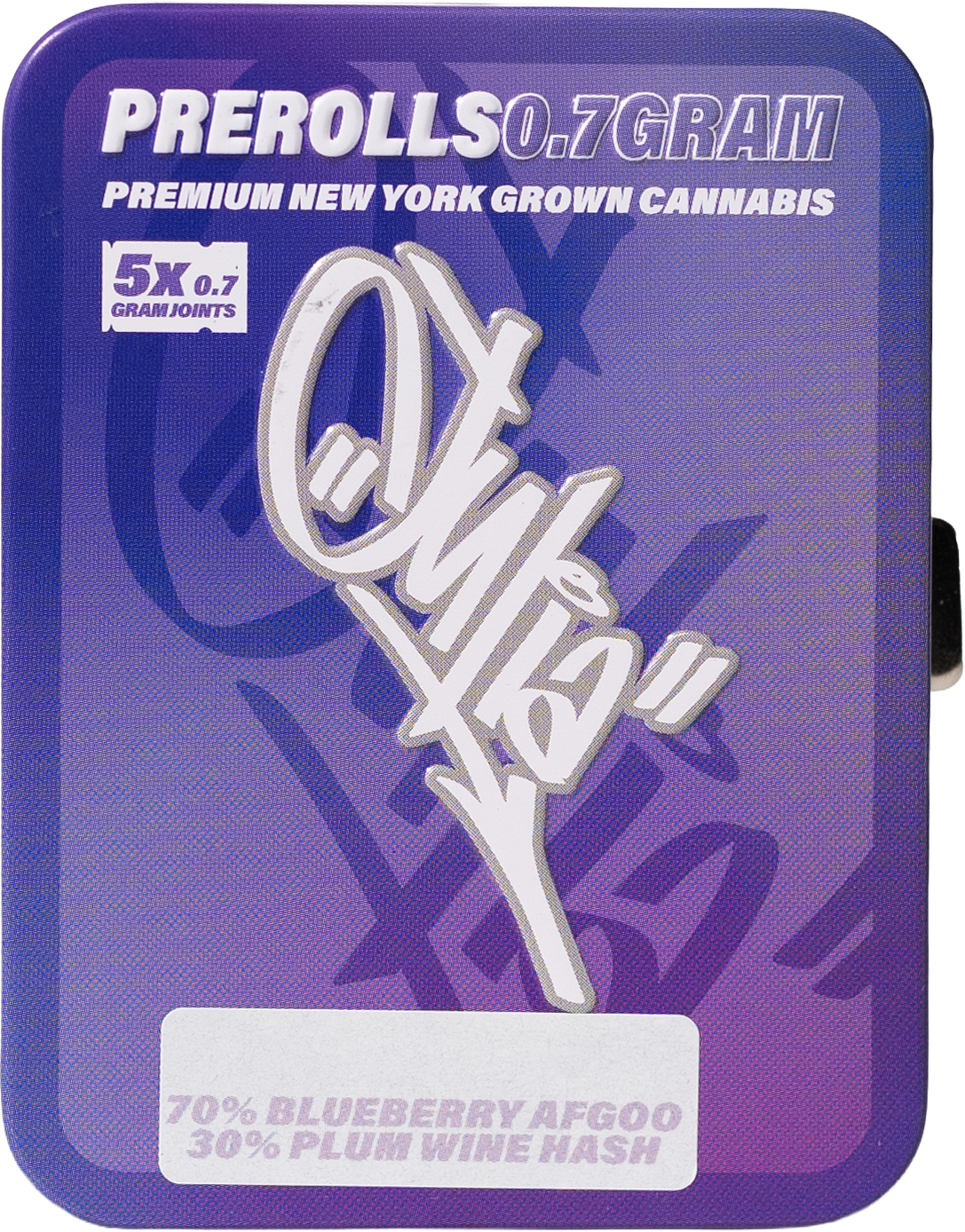 Julia Blueberry Afgoo Hash Infused Tin (Indica) (5x0.7G)
