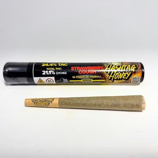 Hashtag Honey - Strawberry Cough Preroll - 1g