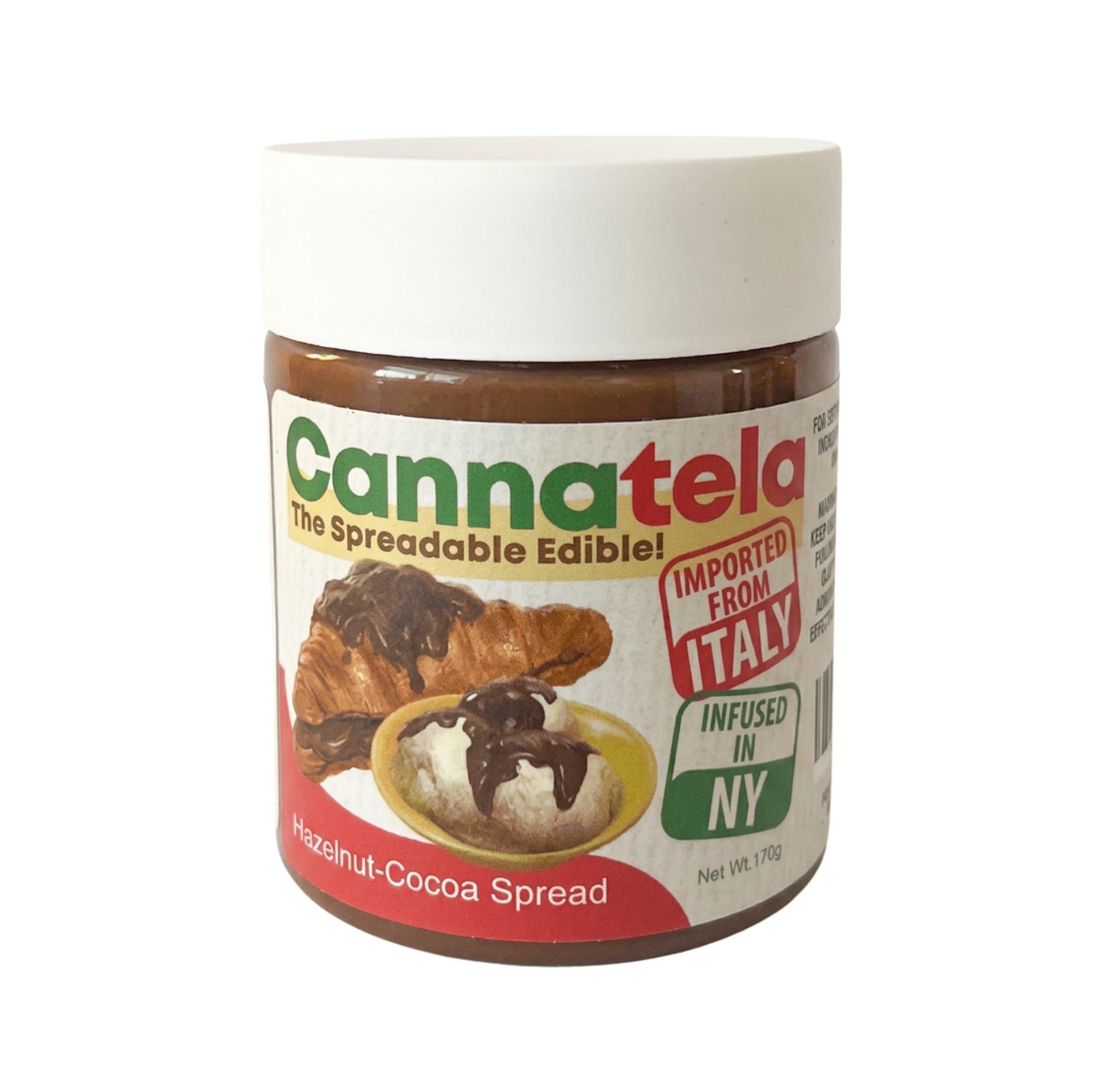 Cannatela Hazelnut Cocoa Spreadable Edible 100mg