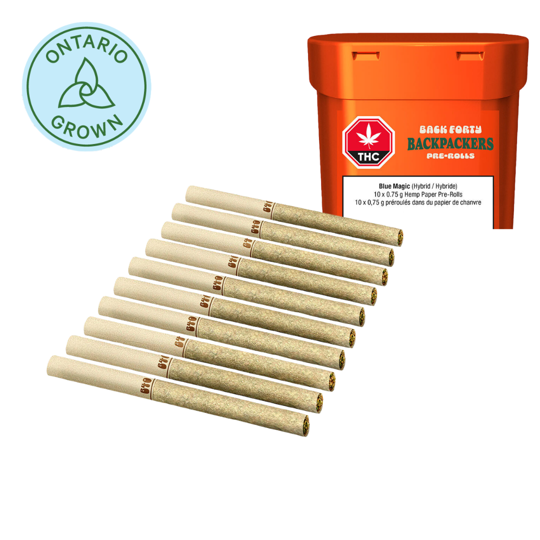 Back Forty Backpackers Blue Magic Pre-Roll - 10 x .75g