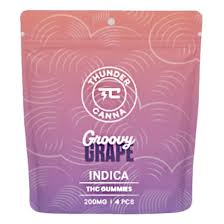 Thunder Canna - Groovy Grape - 200mg Gummies