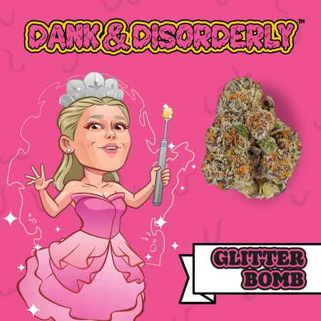 Dank & Disorderly | 1.5g Hand Roll | Glitter Bomb