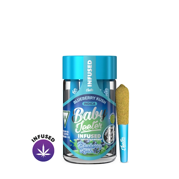 Blueberry Kush | Infused Baby Pre-rolls | 0.5g x 5 (2.5g) | Indica