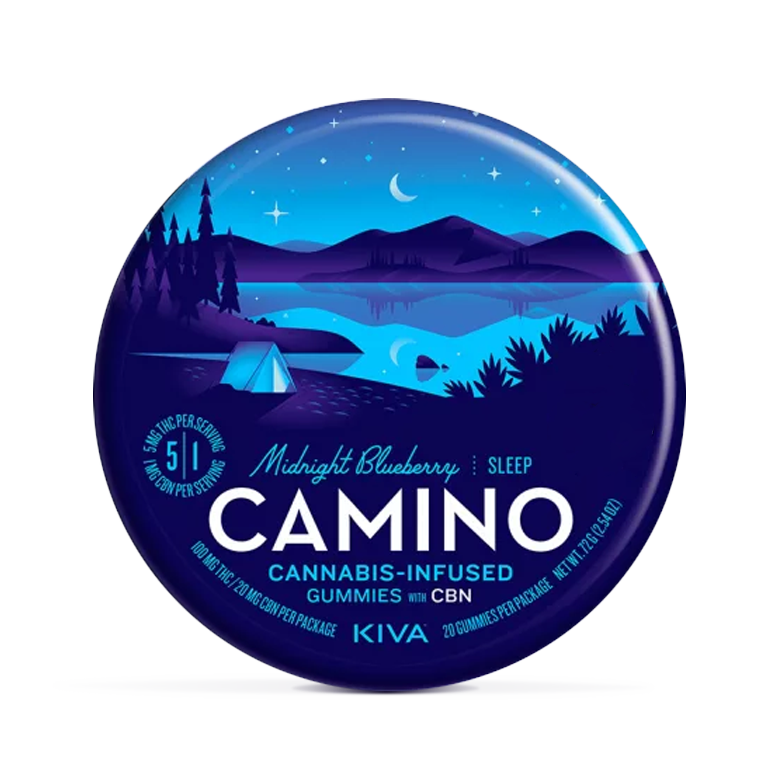 Midnight Blueberry CBN Gummies (20 Pk)