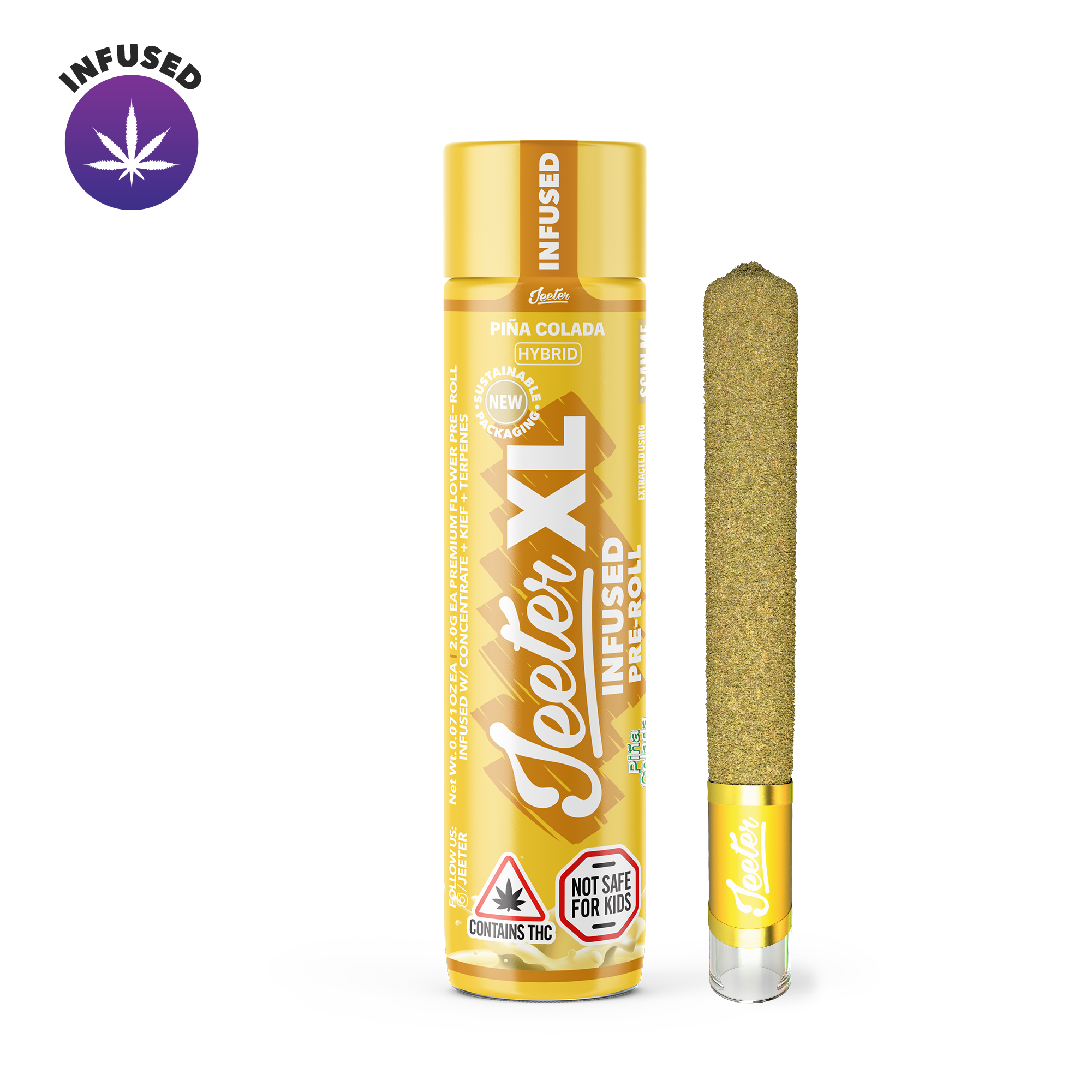 Jeeter | Pina Colada XL Infused Pre-Roll | 2.0g