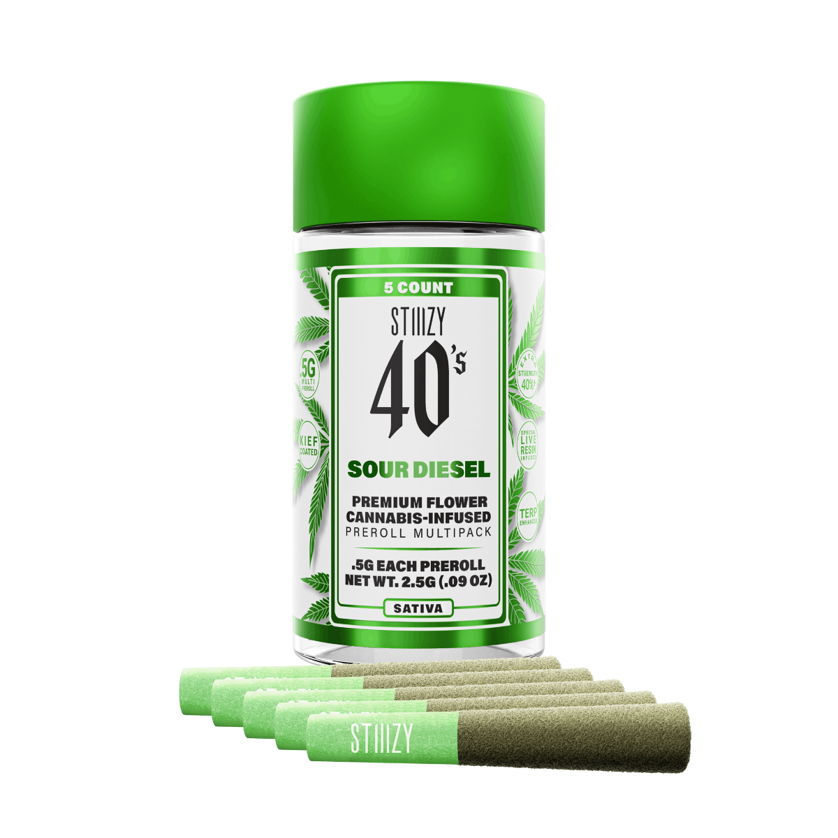 STIIIZY | Sour Diesel Infused Preroll 5pk