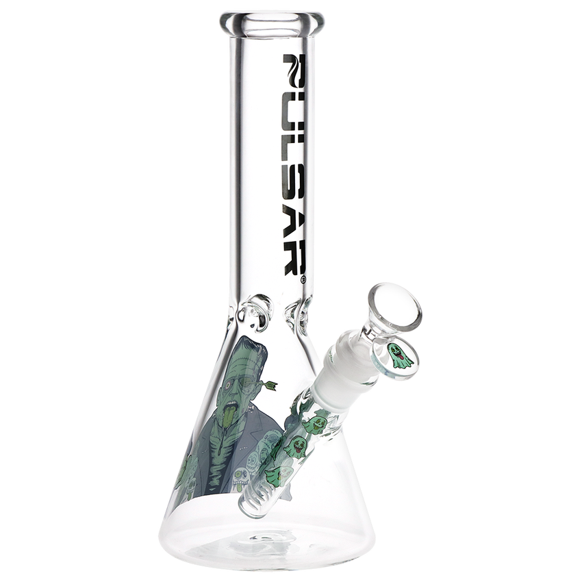 Pulsar 9.75" FrankenGhoul Beaker Glass Water Pipe
