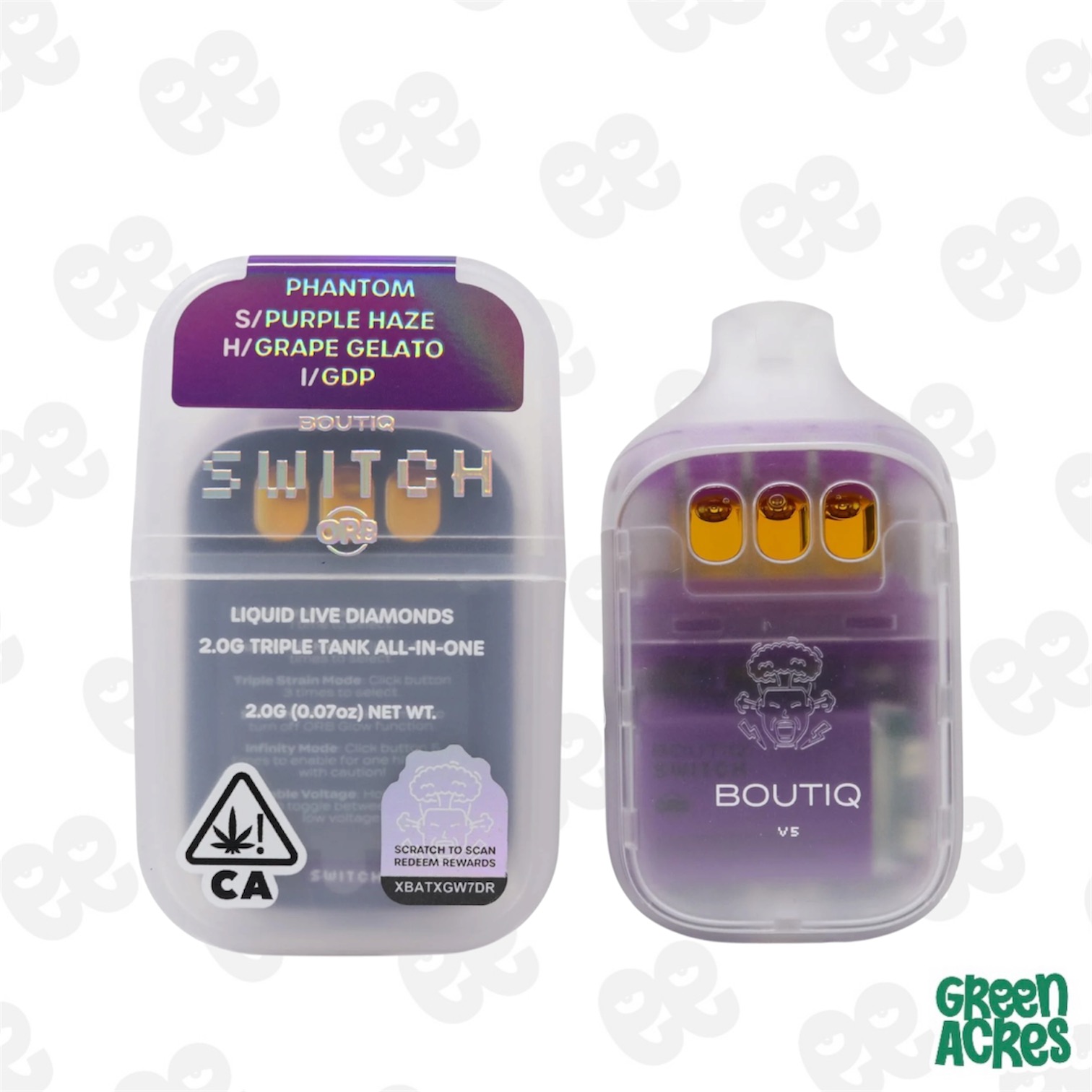 Boutiq: Purple Haze X Grape Gelato X GDP Daydream 2G Switch Disposable