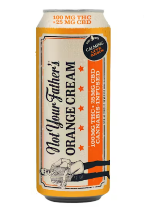Not Your Father's Orange Cream Soda 100MG THC + 25MG CBD 16oz