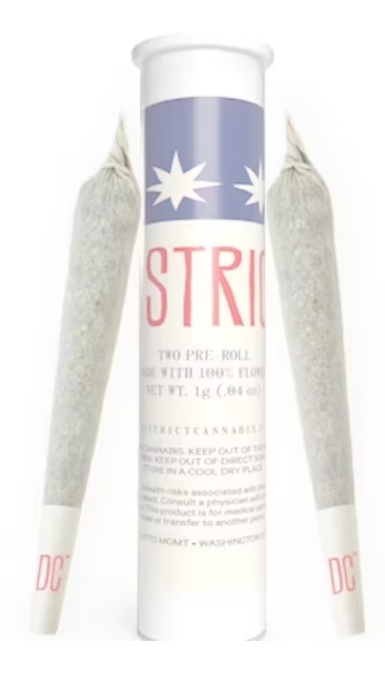 District Cannabis: Florida Wedding 2 Pack Diamond Infused Mini Joint's (0.5gx2)