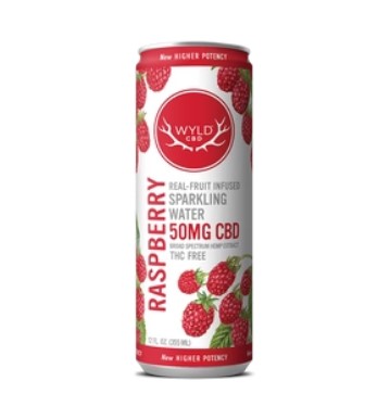 Wyld: Raspberry - Hemp Sparkling Water - Wyld