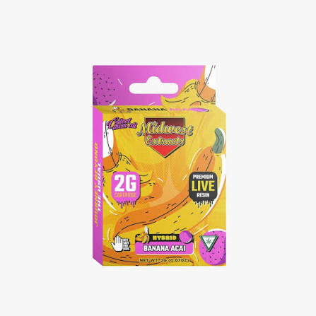 Midwest Extracts Banana Acai Live Resin Cart 2g