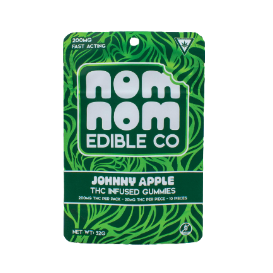 Nom Nom -  200mg Gummies - Johhny Apple
