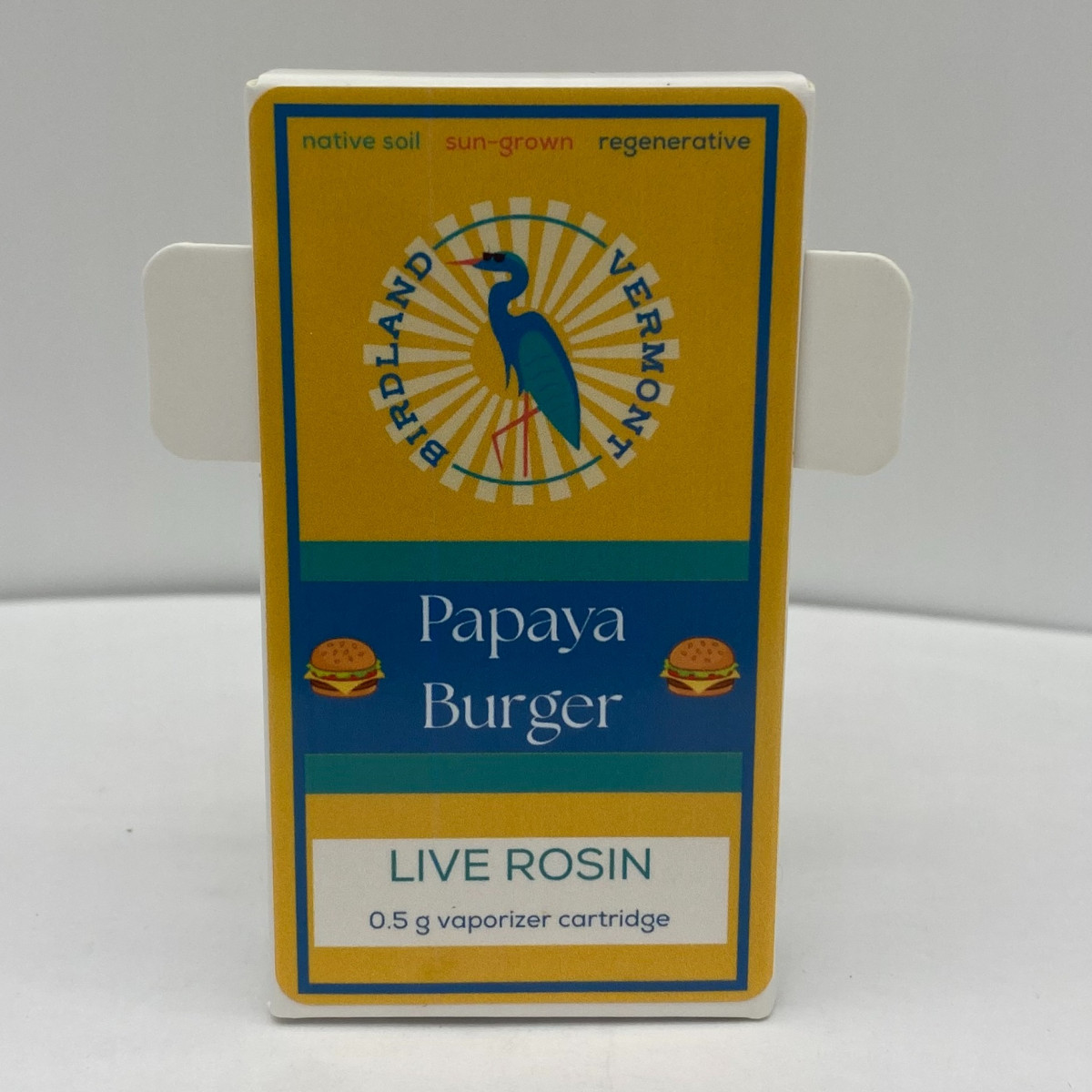 Papaya Burger | Live Rosin Vape Cart
