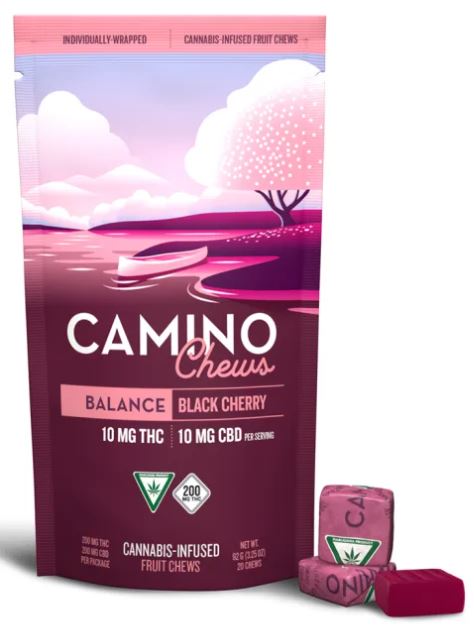 Gummies | Black Cherry CBD | Balance | 200mg | Camino Chews