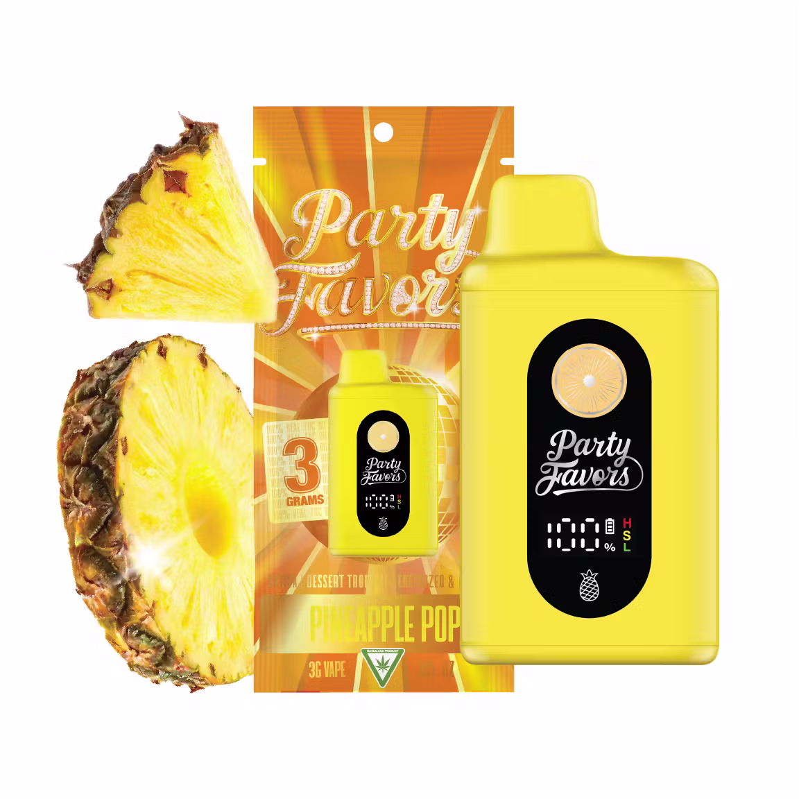 PARTY FAVORS | Disposable Vape | Pineapple Pop | 3g