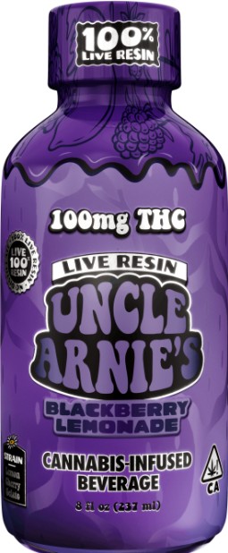 Uncle Arnies Blackberry Lemonade 100% Live Resin 100mg