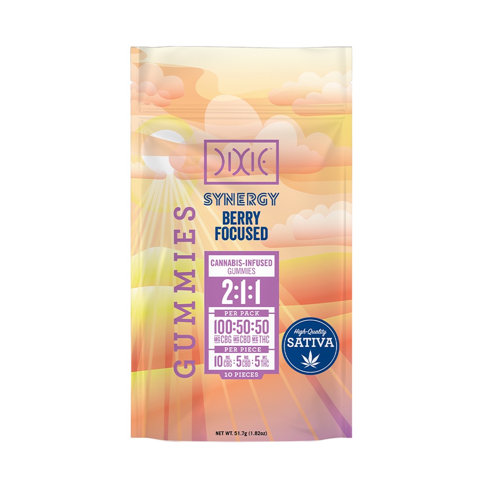 Dixie | 50MG 1:1: ummies | Berry Focused THC:CBD:CBG
