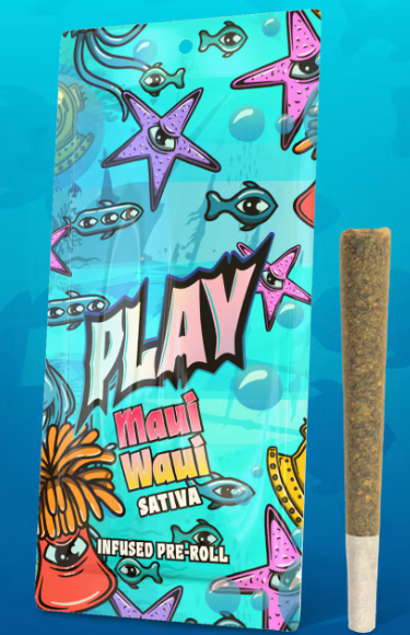 PLAY | Maui Waui | Infused Pre-roll | 1.2g | Sativa