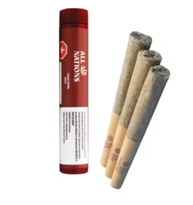 Lemon Gelato Pre-Rolls - Sativa - 3x0.5g
