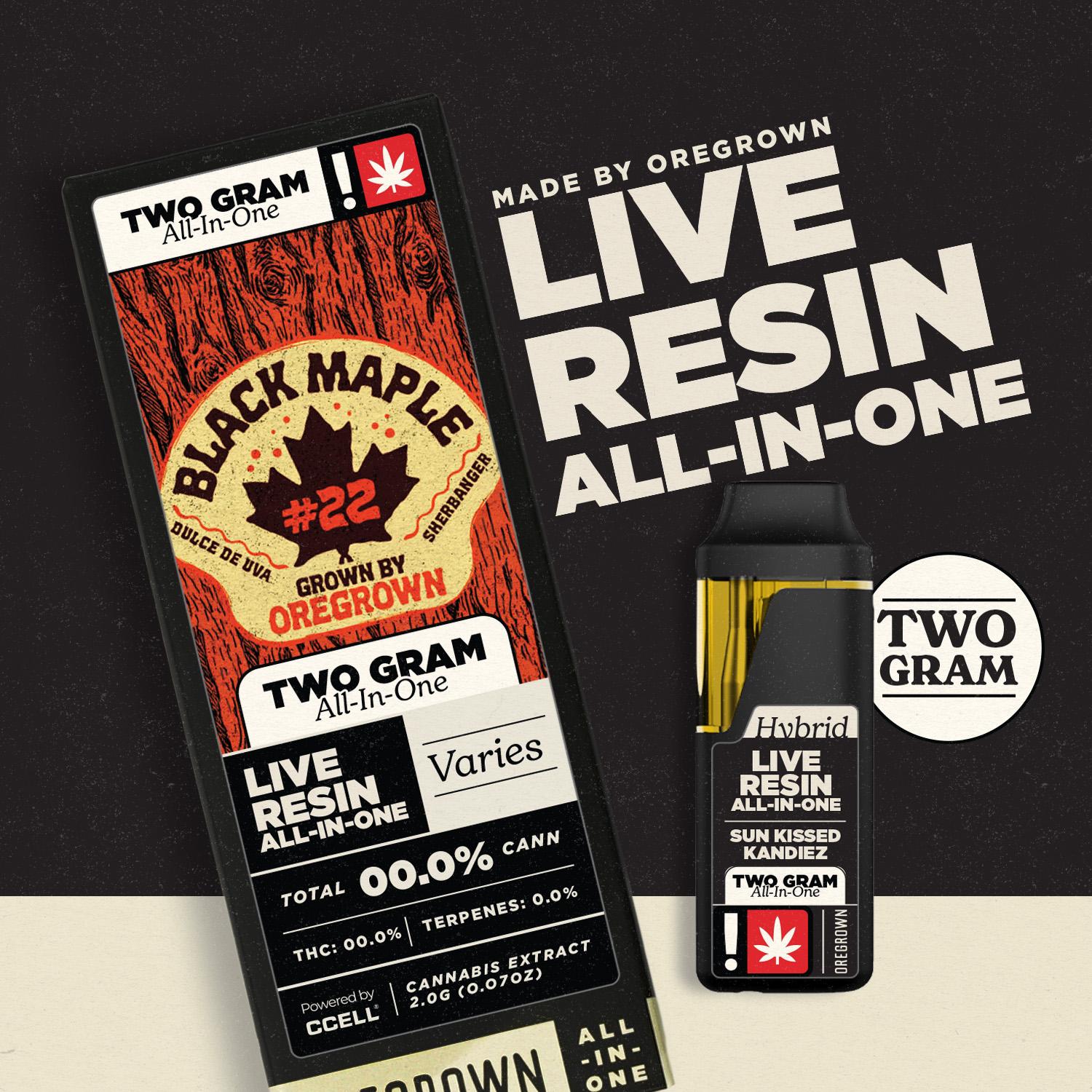Black Maple #22 | Live Resin All-In-One | 2g