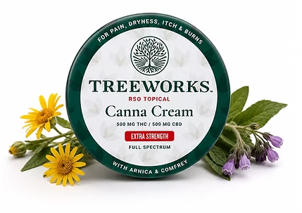 RSO Topical Canna Cream THC:CBD 500mg:500mg 60mL