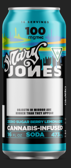 Mary Jone's - Berry Lemonade Zero Sugar - 100mg Soda
