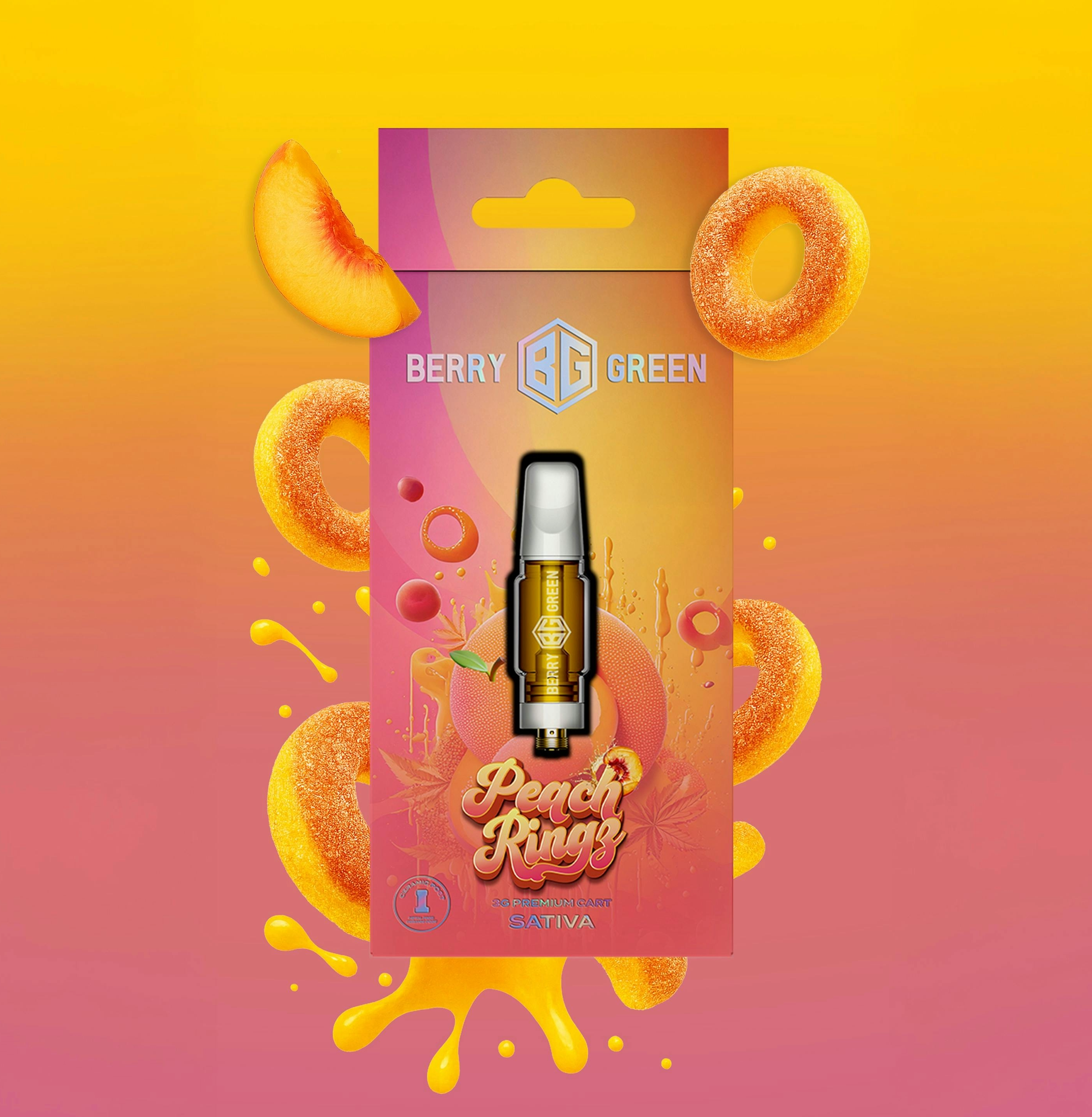 Berry Green 3g Cart (510) - Peach Rings