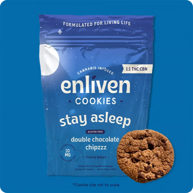 1:1 Double Chocolate Chipzzz - Cookies - 1:1 THC:CBN - 100mg(10pk)