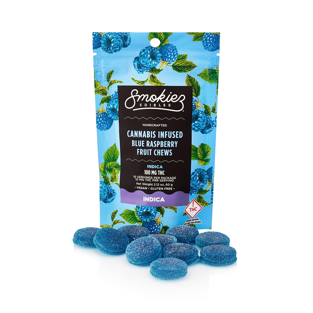 Smokiez Blue Raspberry (Indica) 10pk (THC:100mg CBD:10mg)