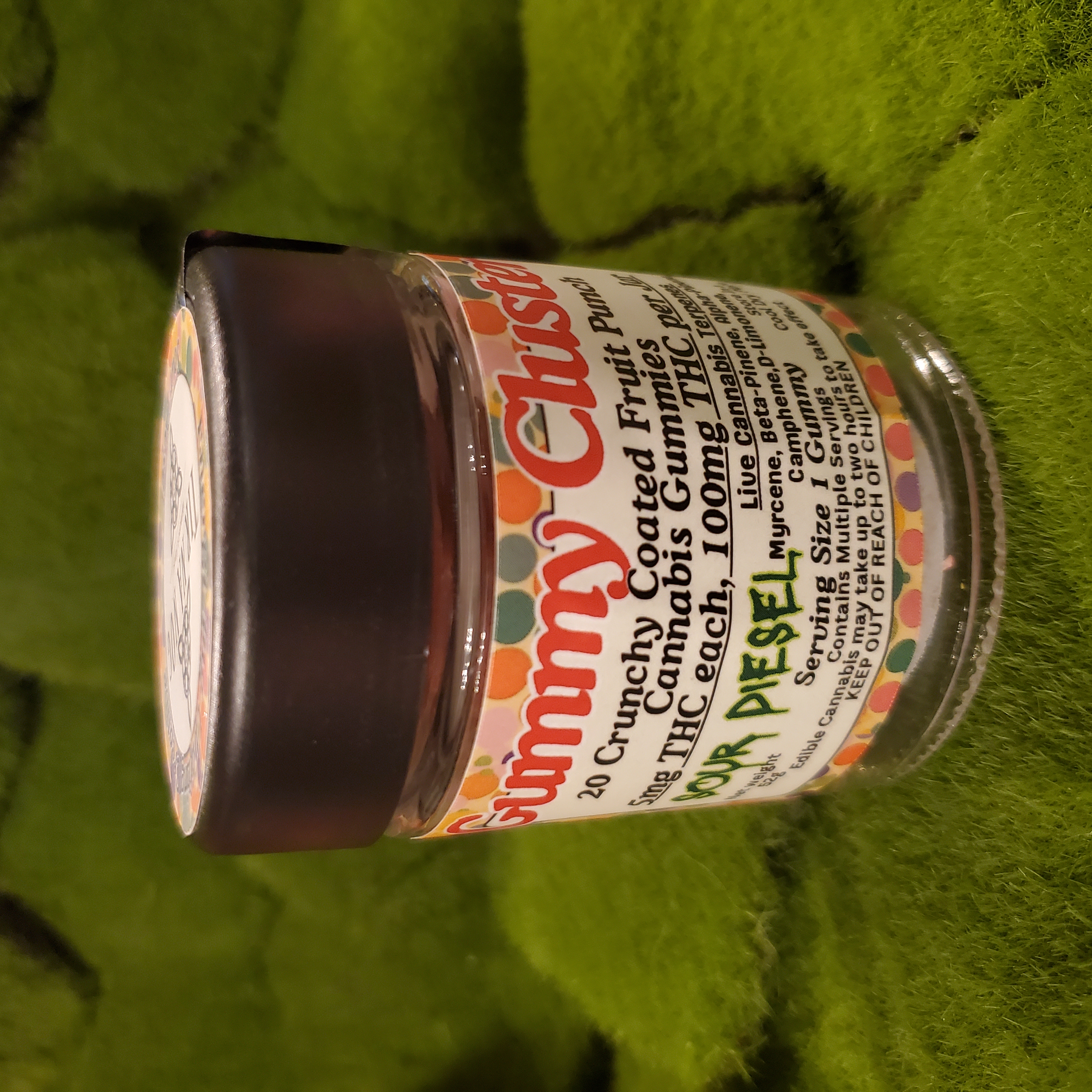 Edible Fruit Punch Gummy Clusters