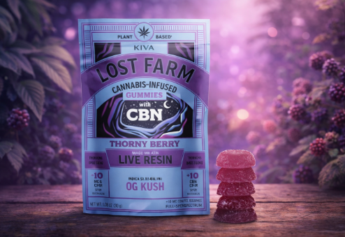 Lost Farm Thorny Berry X OG Kush 10pk 10mg Live Resin Gummies