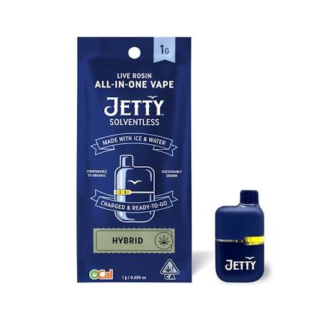 Jetty Extracts Vape Mini Tank AIO Solventless Chopped Cheese - Hybrid