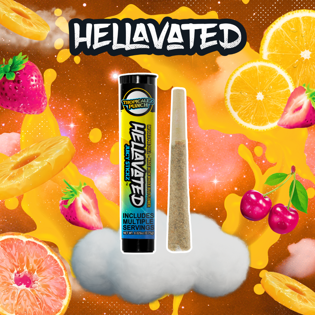 Tropicalez Punch | Juicy Stickz | Infused Pre-Roll 1pk | 0.75g