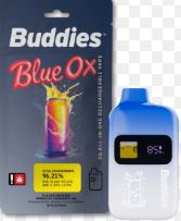 BUDDIES - DISPOSABLE - VAPE DISTILLATE - 2G - BLUE OX