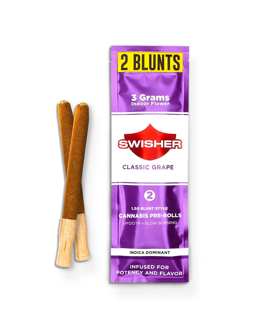 Swisher - 2pk 1.5g Infused Prerolls - Classic Grape