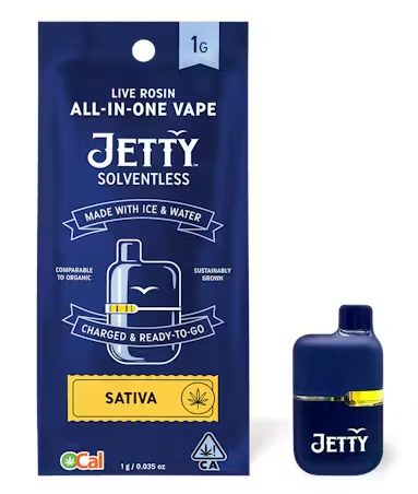 Jetty Shackfire Soda Sativa Mini Tank Vape All In One OCal Solventless